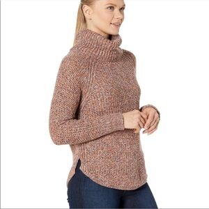 Prana Callisto Colorful Western Raglan Knit Turtle Neck Sweater